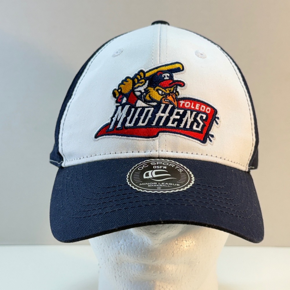 Toledo Mud Hens Hat OC Sports Mens OSFM Navy White MiLB Baseball Cap NEW